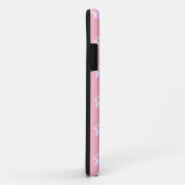 ピンクの上のトレンディでかわいい白いパウ Case-Mate iPhoneケース (裏面/右)