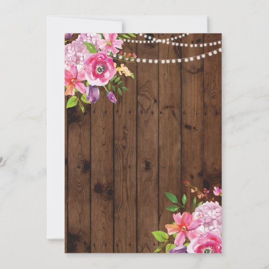 ピンクの下着シャワー 木の花 招待状 (裏面)