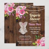 ピンクの下着シャワー 木の花 招待状 (正面/裏面)