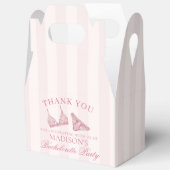 ピンクの下着 バチェロレッテパーティーの景品 ギフトボックス フェイバーボックス (見開き)