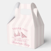 ピンクの下着 バチェロレッテパーティーの景品 ギフトボックス フェイバーボックス (裏面)