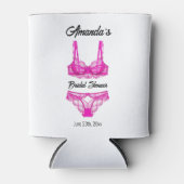 ピンクの下着 ブライダルシャワー 缶クーラー (正面)