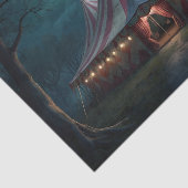 ピンクの不気味なカーニバルデクページ紙 薄葉紙 (詳細)