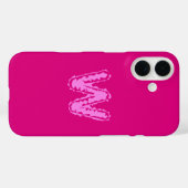 ピンクの不気味なモノグラムピンク Case-Mate iPhoneケース (裏面 (横))