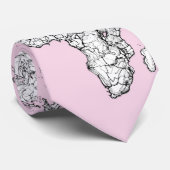 ピンクの世界地図 ネクタイ (ロール)