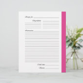 ピンクの両面レシピページ (スタンド正面)