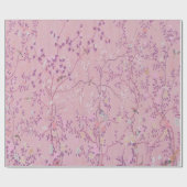 ピンクの中華感覚の中国の切り離 ラッピングペーパー (フラット)