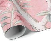 ピンクの中華感覚の中国の切り離 ラッピングペーパー (ロールコーナー)