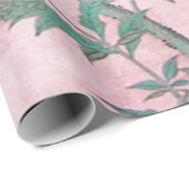 ピンクの中華感覚の中国の切り離 ラッピングペーパー (ロールコーナー)