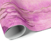 ピンクの中華感覚の中国の切り離 ラッピングペーパー (ロールコーナー)