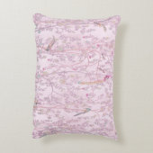 ピンクの中華風のアクセント枕 アクセントクッション (裏面(縦))