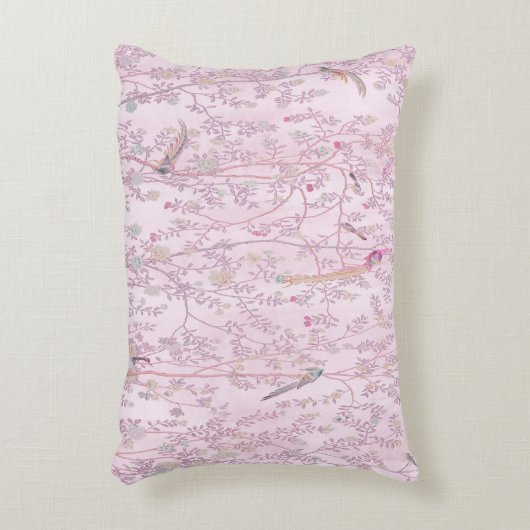 ピンクの中華風のアクセント枕 アクセントクッション (正面(垂直))