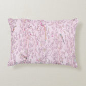 ピンクの中華風のアクセント枕 アクセントクッション (裏面)