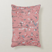 ピンクの中華風のアクセント枕 アクセントクッション (正面(垂直))