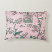 ピンクの中華風のアクセント枕 アクセントクッション (裏面)