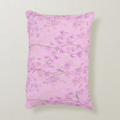 ピンクの中華風のアクセント枕 アクセントクッション (裏面(縦))