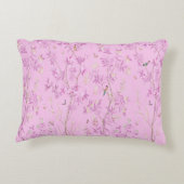 ピンクの中華風のアクセント枕 アクセントクッション (裏面)