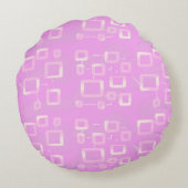 ピンクの丸いクッション ラウンドクッション (裏面)