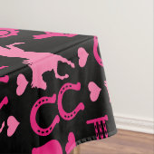 ピンクの乗馬 テーブルクロス (インサイチュ)