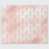 ピンクの乗馬 ラッピングペーパー (フラット)