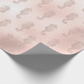 ピンクの乗馬 ラッピングペーパー (角)