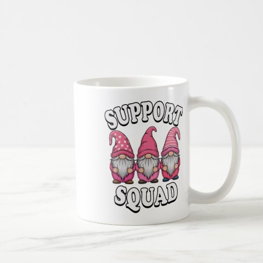 ピンクの乳がんサポート隊グノーム3人組 コーヒーマグカップ (右)