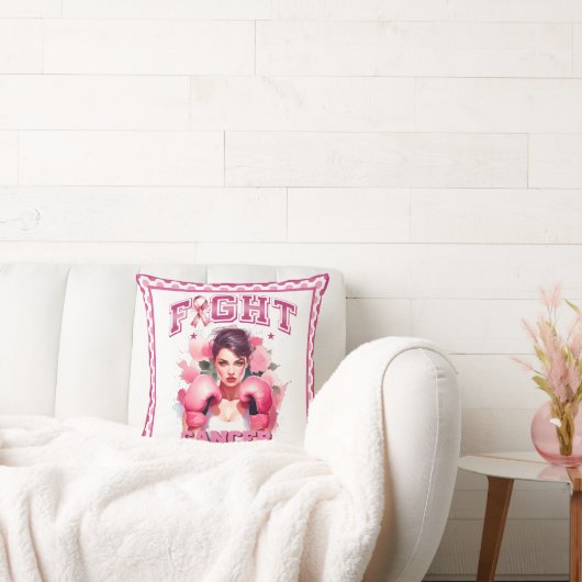 ピンクの乳がん認識度 クッション (ソファ)