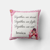 ピンクの乳がん認識度 クッション (裏面)