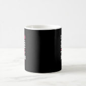ピンクの乳がん認識度American Fla コーヒーマグカップ (中央)