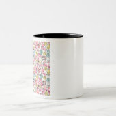 ピンクの乳房デザイン ツートーンマグカップ (中央)