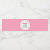 ピンクの乳母指の赤ちゃんシャワー水ボトルラベル ペットボトルラベル (シングルラベル)