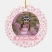 ピンクの乳癌の姉妹のオーナメント セラミックオーナメント (裏面)