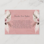 ピンクの乾燥フローラ熱帯性少女の本ベビー 名刺 (正面)