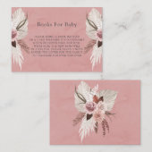 ピンクの乾燥フローラ熱帯性少女の本ベビー 名刺 (正面/裏面)
