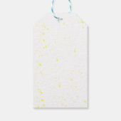 ピンクの亀のパーティーの好意ラベルのための女の子 ギフトタグ (裏面)