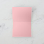 ピンクの予約ノートカードテント記号 ノートカード (内部)