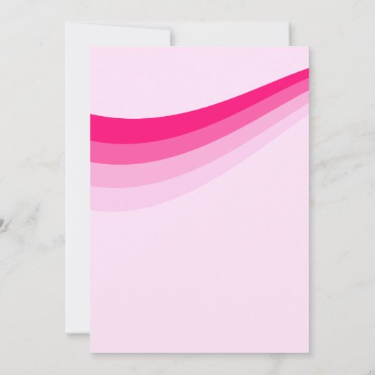 ピンクの人形ファンシーと素晴らしいバチェロレッテ 招待状 (裏面)