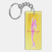 ピンクの人魚の出現 キーホルダー (正面左)