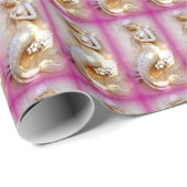 ピンクの人魚の包み紙 ラッピングペーパー (ロールコーナー)