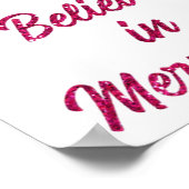 ピンクの人魚の尾 ポスター (角)