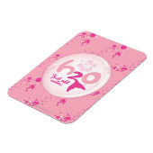 ピンクの人魚の模様 マグネット (左側)