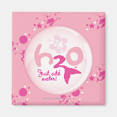 ピンクの人魚の模様 マグネット (正面)