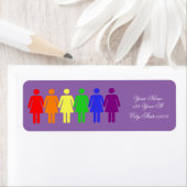 ピンクの人魚の泳ぎ ラベル (インサイチュ)