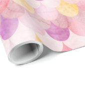 ピンクの人魚はかりで測の魚のパタはかりで測ーン ラッピングペーパー (ロールコーナー)