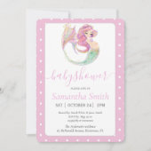 ピンクの人魚パーティー赤ちゃんシャワー。海の下。 (正面)