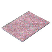 ピンクの人魚ホログラフィはかりで測ックグラエレガントム ノートブック (左側)