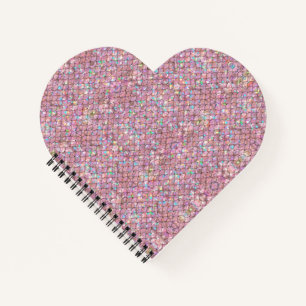 ピンクの人魚ホログラフィはかりで測ックグラエレガントム ノートブック