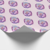 ピンクの人魚ユニーク ラッピングペーパー (角)