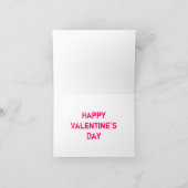 ピンクの会話のハート シーズンカード (内部)