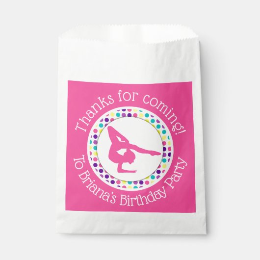 ピンクの体操パーティーが女の子を引き立てるバッグ フェイバーバッグ (正面)